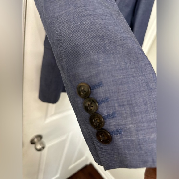 Jaeger Men's Blazer - Size 42R - Blue - Picture 2 of 6